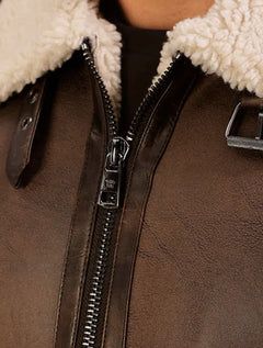 Jaqueta Calvin Klein Masculina Fake Suede Marrom