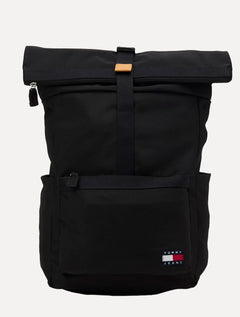 Mochila Tommy Jeans  Essential Daily Rolltop Backpack Preta