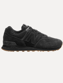 Tênis New Balance Masculino Casual Suede U574v2 All Black Preto