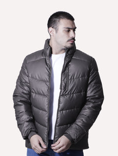 Jaqueta Victory Eagle Masculina Metallic Zip Chumbo