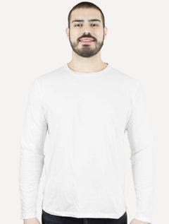 Camiseta Ellus Masculina Manga Longa Cotton Fine Easa Branca