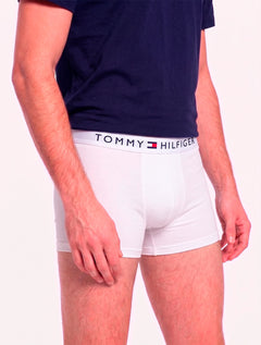Cueca Tommy Hilfiger Cotton Stretch Trunk Colors Branca Pack 3UN