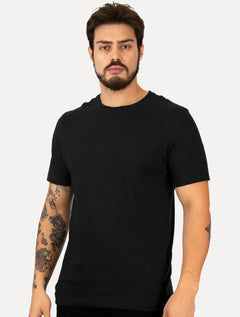 Camiseta Individual Masculina Slim Light Logo Preta