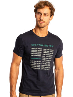 Camiseta Sergio K Masculina Sister Preta