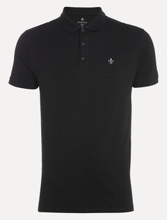 Polo Dudalina Masculina Essentials Extra Cotton Dark Icon Preta