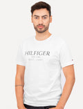 Camiseta Tommy Hilfiger | Masculina Big Logo Est.1985 Branca