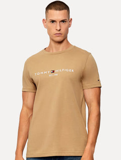 Camiseta Tommy Hilfiger Masculina Core Logo Tee Marrom