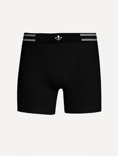 Cueca Dudalina Boxer Seamless Logo Stripes Preta 1UN
