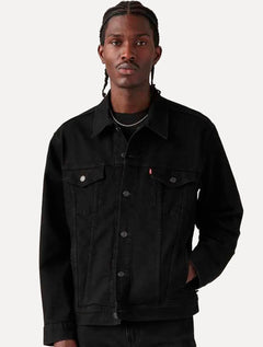 Jaqueta Levis Jeans Masculina Trucker Preta