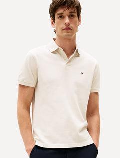 Polo Tommy Hilfiger Masculina Regular Piquet 1985 Off-White
