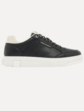 Tênis Armani Exchange Masculino Sneakers Low Pipe Off-White Preto
