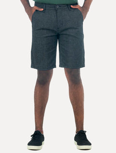 Bermuda King & Joe Sarja Masculina Slim Texture Marinho Mescla