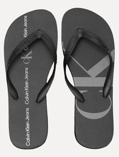 Chinelo Calvin Klein Jeans Logo Flow Preto