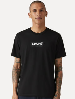 Camiseta Levis Masculina Logo Pequeno Batwing Classic Preta