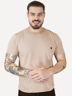 Camiseta Von der Volke Masculina Origineel Velvet Dark Lion Cáqui Médio
