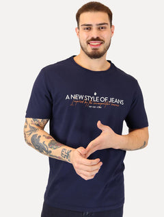 Camiseta Von der Volke Masculina Origineel New Style Azul Marinho