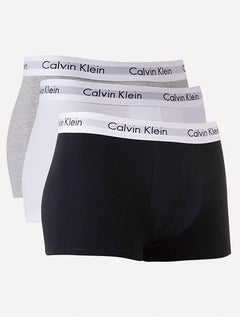 Cuecas Calvin Klein Underwear Plus Trunk Stretch Branca/ Preta/ Mescla Pack 3UN