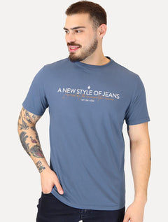 Camiseta Von der Volke Masculina Origineel New Style Azul