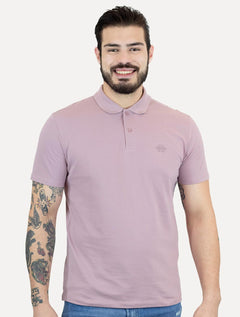 Polo John John Masculina Light Transfer Rosa Médio