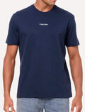 Camiseta Calvin Klein | Masculina Flame Front Logo Azul Marinho