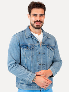 Jaqueta Levis Jeans Masculina Trucker Stonewash Clara