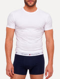 Cueca Tommy Hilfiger Cotton Stretch Trunk Azul Cinza Mescla Marinho Pack 3UN