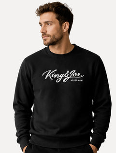 Blusão King & Joe Masculino Moletom Crewneck Signature Preto
