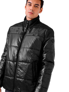 Jaqueta Replay Masculina Nylon Bicolor Preta