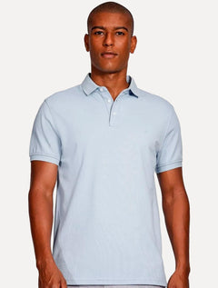Polo Aramis Masculina Regular Basic Piquet Azul Claro