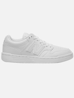 Tênis New Balance Masculino Casual Couro 480 Low All White Branco