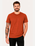 Camiseta Aramis Masculina Basic Lisa Mono Icon Laranja Escuro