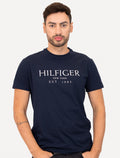 Camiseta Tommy Hilfiger | Masculina Big Logo Est.1985 Azul Marinho