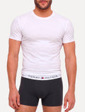 Cueca Tommy Hilfiger Cotton Stretch Trunk Preta Pack 3UN