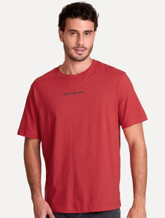 Camiseta John John | Masculina Relaxed Fit Lost Vermelho