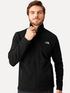 Blusa The North Face Masculina Fleece TKA 100 Glacier Full Zip Preta