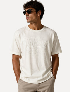 Camiseta John John Masculina Regular Fit Acid Dreams Off White