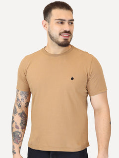 Camiseta Von der Volke Masculina Origineel Velvet Dark Lion Cáqui