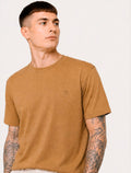 Camiseta Individual Masculina Slim Pima Soft Touch Logo Amarelo Médio