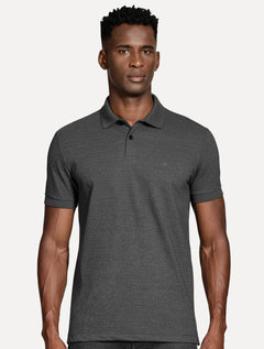 Polo Aramis Masculina Piquet Basic Mono Icon Grafite Mescla
