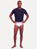 Cueca Calvin Klein Brief C11.01 BR00 Cotton Stretch Classic Branca Pack 2UN