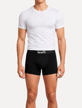 Cuecas Levis Boxer Brief Poster Azul Marinho Preta Pack 2UN
