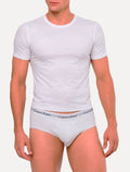 Cueca Calvin Klein Brief Cotton Stretch Classic Preta/ Branca/ Mescla Pack 3UN