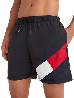 Short Tommy Hilfiger Masculino Medium Drawstring Diagonal Sash Preto