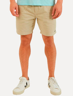 Short Nautica Masculino Sarja Cadarço Cáqui