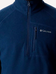 Blusa Columbia Masculina Fleece Fast Trek III Half Zip Azul Marinho