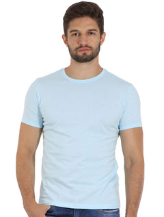 Camiseta Disky Masculina Essential Playa Azul Claro