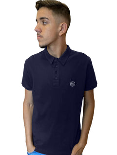 Polo Aeropostale Masculina Piquet A87/NY Circle Azul Marinho