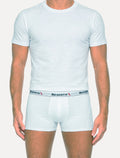 Cueca Reserva Masculina Boxer Basic Logo Branca Pack 2UN