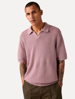 Polo Levis Masculina Dillon Open Collar Lilás