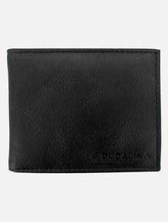 Carteira Dudalina Masculina Couro New Logo Preta